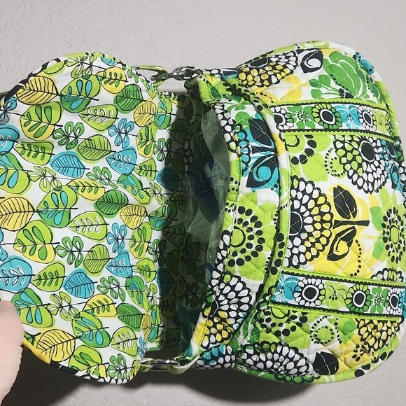 Vera Bradley Womens Crossbody Purse Saddle Up bag Lime's Up retired print - Picture 4 of 16